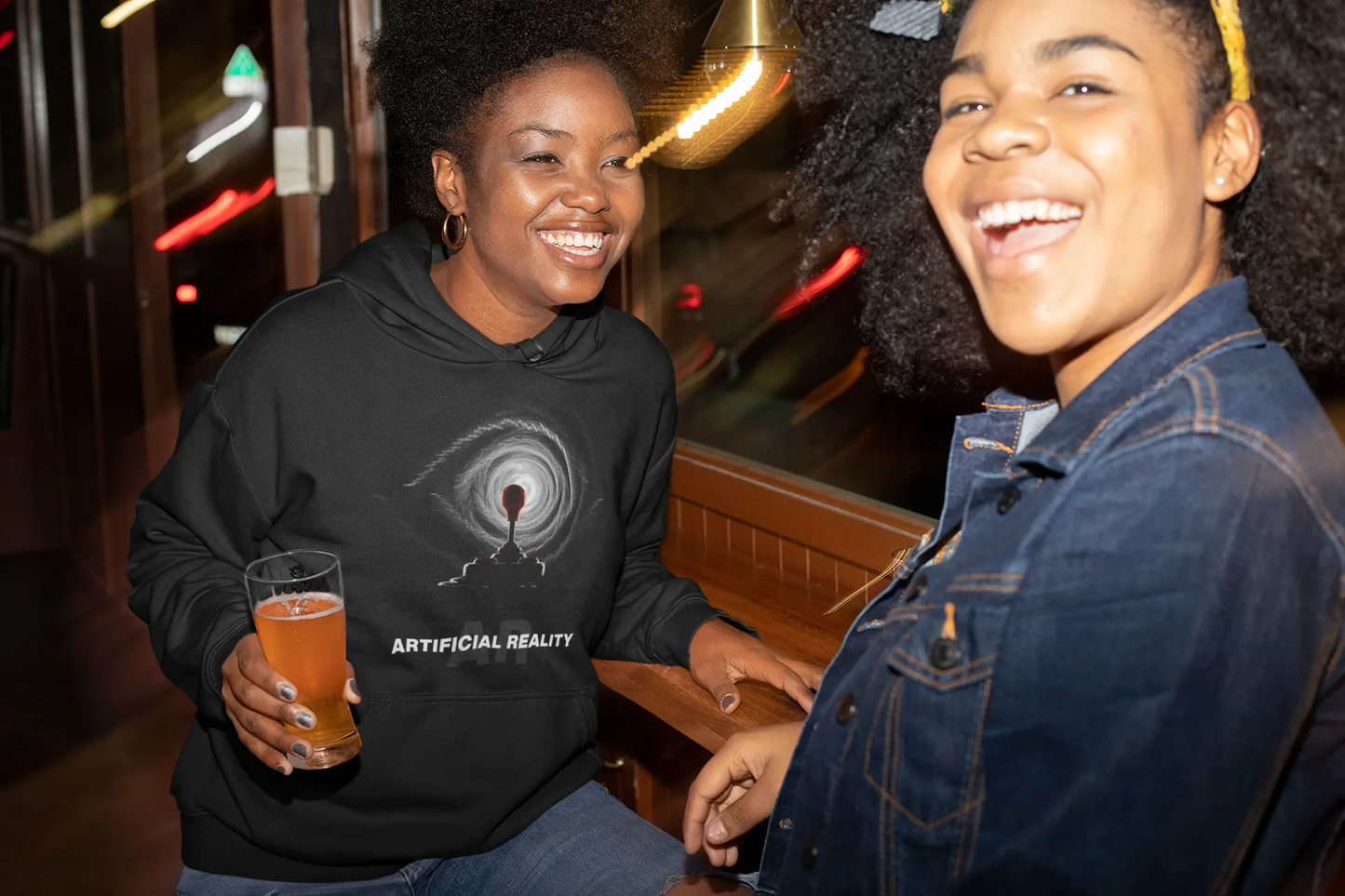 Artificial Reality Premium Unisex Hoodie