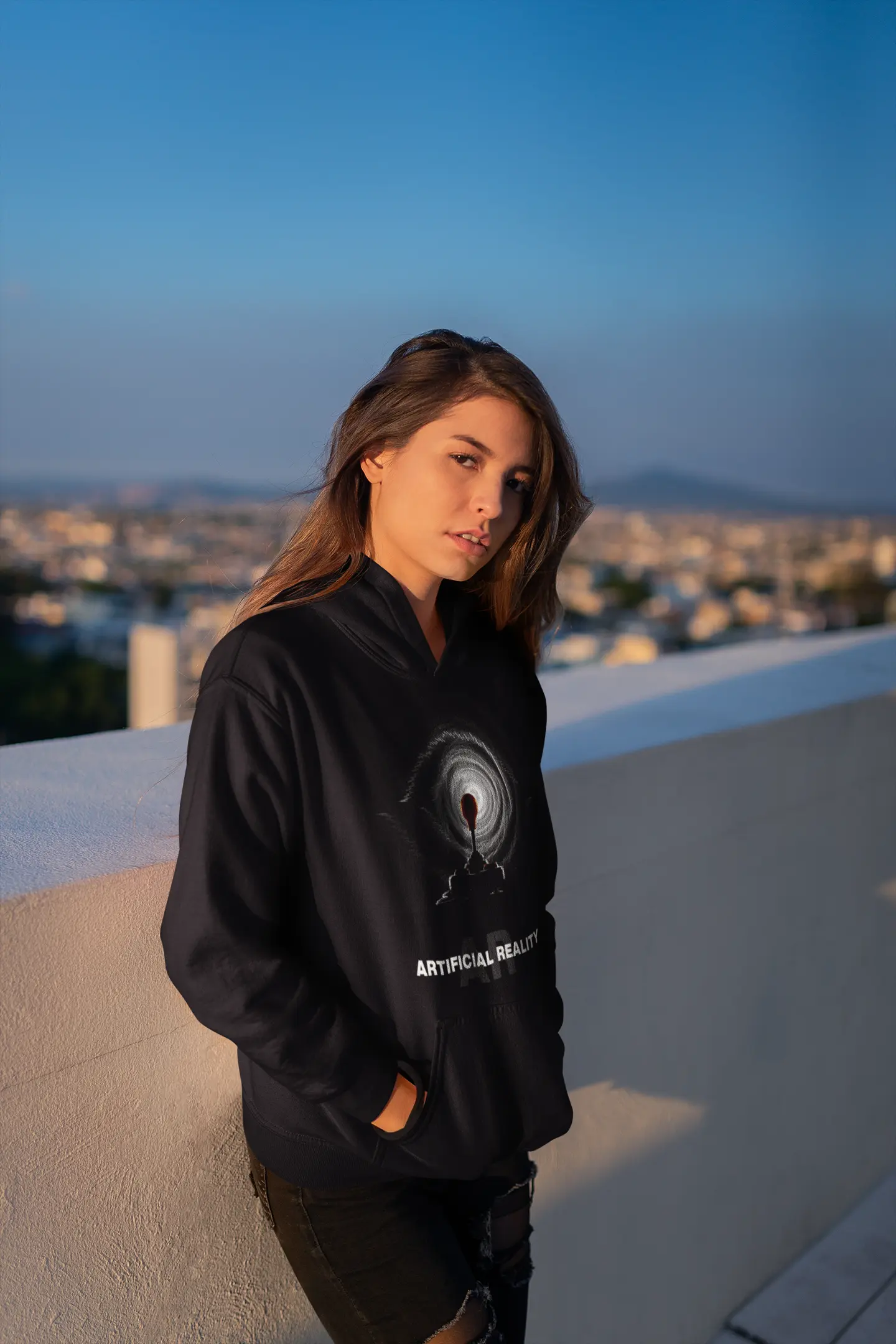 Artificial Reality Premium Unisex Hoodie